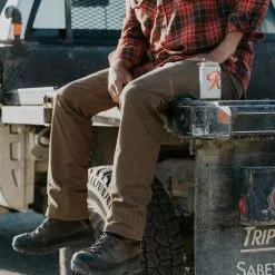 Buffalo Jackson Trading Co. Muir 5 Pocket Light Weight Work Pant | Washed Dark Khaki