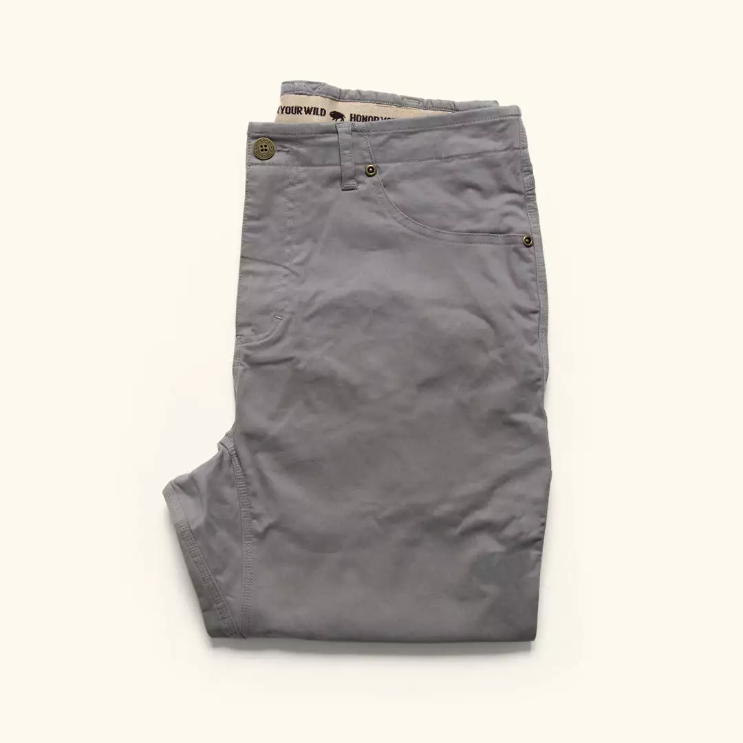 Buffalo Jackson Trading Co. Muir 5 Pocket Light Weight Work Pant | Washed Grey 6 Buffalo Jackson Trading Co. Muir 5 Pocket Light Weight Work Pant | Washed Grey