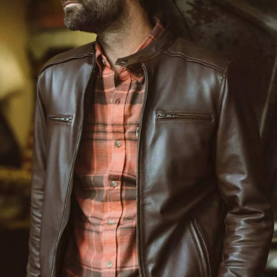 Buffalo Jackson Trading Co. Thompson Leather Moto Jacket | Brown 14 Buffalo Jackson Trading Co. Thompson Leather Moto Jacket | Brown