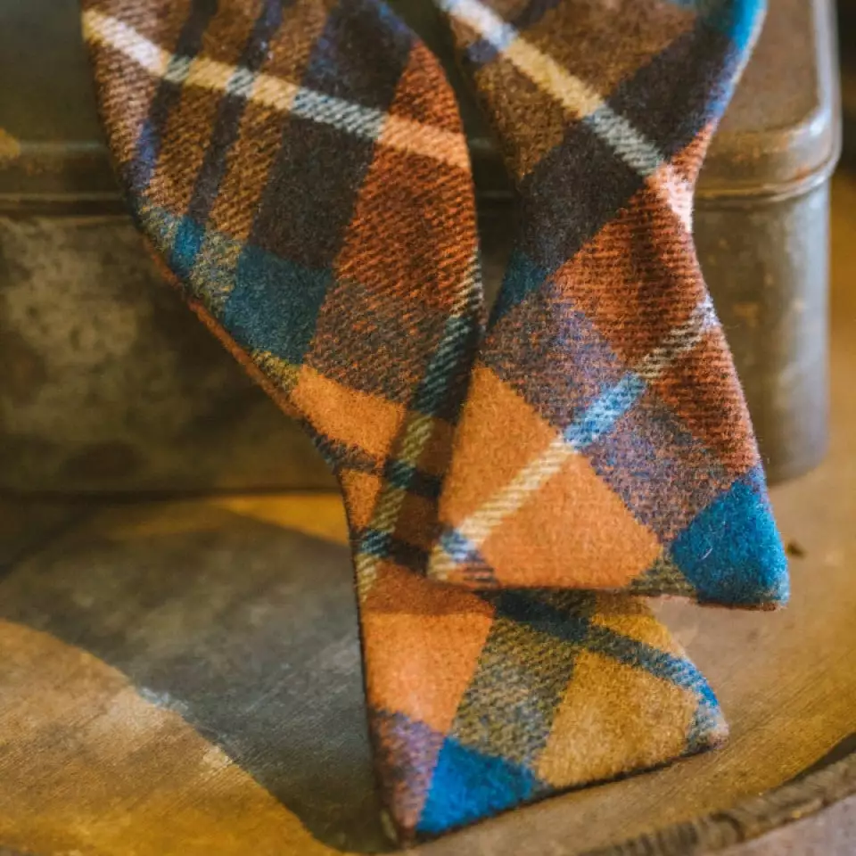 Buffalo Jackson Trading Co. True Plaid Wool Bow Tie | Harvest 3 Buffalo Jackson Trading Co. True Plaid Wool Bow Tie | Harvest