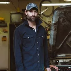 Buffalo Jackson Trading Co. Gunner Cotton Twill Shirt Jac | Lost Cove Navy Apparel