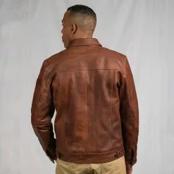Buffalo Jackson Trading Co. Leather Jackets Driggs Leather Jacket | Cognac Brown