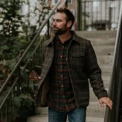 Buffalo Jackson Trading Co. Wesley Wool Jacket | Brown Plaid 19 Buffalo Jackson Trading Co. Wesley Wool Jacket | Brown Plaid