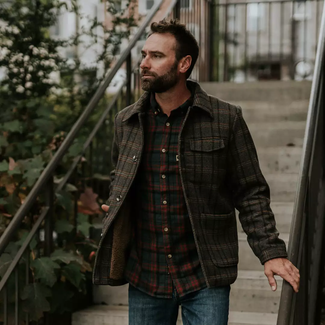 Buffalo Jackson Trading Co. Wesley Wool Jacket | Brown Plaid 11 Buffalo Jackson Trading Co. Wesley Wool Jacket | Brown Plaid
