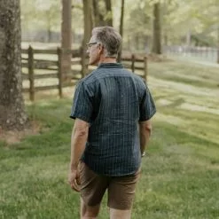 Buffalo Jackson Trading Co. Miller Striped Short Sleeve Shirt | Navy Apparel 15 Buffalo Jackson Trading Co. Miller Striped Short Sleeve Shirt | Navy Apparel