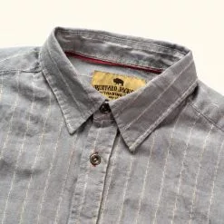 Buffalo Jackson Trading Co. Apparel Miller Striped Short Sleeve Shirt | Grey