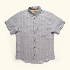 Buffalo Jackson Trading Co. Apparel Miller Striped Short Sleeve Shirt | Grey