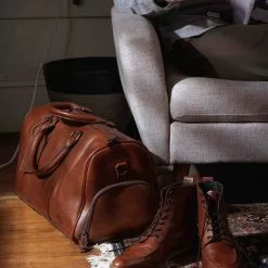 Buffalo Jackson Trading Co. Jefferson Leather Duffle | Elderwood Leather Duffle Bags