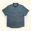 Buffalo Jackson Trading Co. Linen Short Sleeve Shirt | Blue 1 Buffalo Jackson Trading Co. Linen Short Sleeve Shirt | Blue
