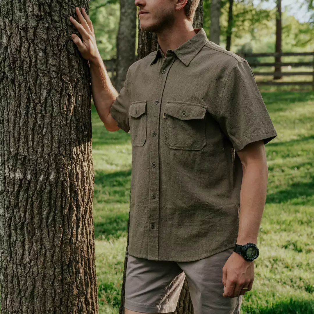 Buffalo Jackson Trading Co. Linen Short Sleeve Shirt | Olive Apparel 6 Buffalo Jackson Trading Co. Linen Short Sleeve Shirt | Olive Apparel