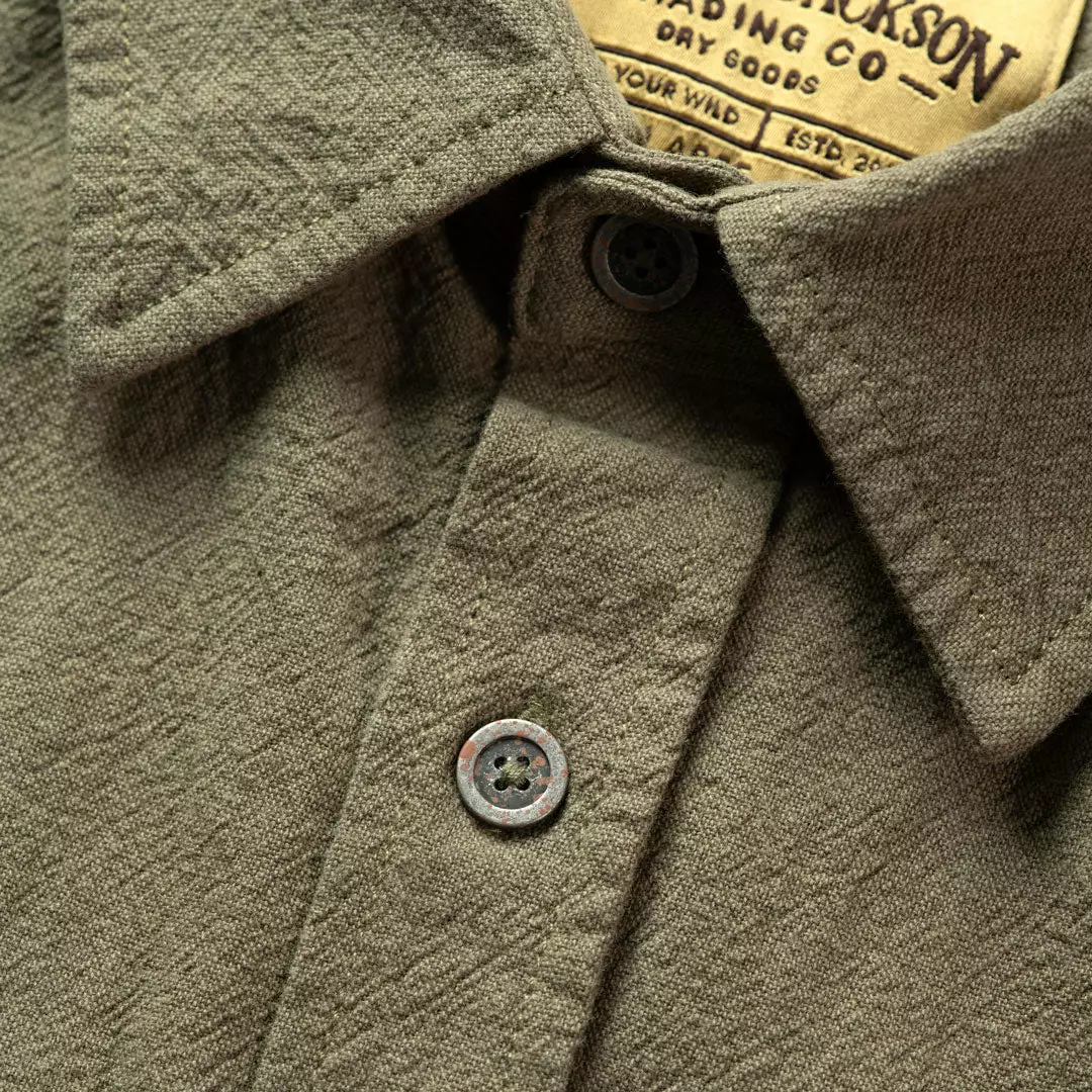Buffalo Jackson Trading Co. Linen Short Sleeve Shirt | Olive Apparel 5 Buffalo Jackson Trading Co. Linen Short Sleeve Shirt | Olive Apparel
