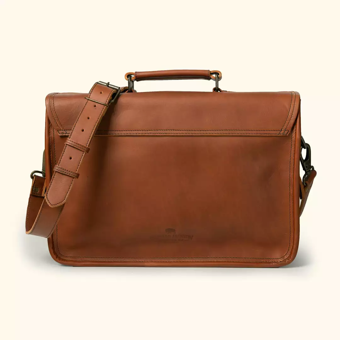 Buffalo Jackson Trading Co. Leather Briefcases Roosevelt Buffalo Leather Briefcase Bag | Autumn Brown 5 Buffalo Jackson Trading Co. Leather Briefcases Roosevelt Buffalo Leather Briefcase Bag | Autumn Brown