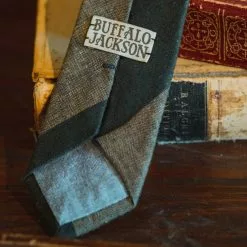 Buffalo Jackson Trading Co. Apparel Heathered Stripe Cotton Necktie | Khaki
