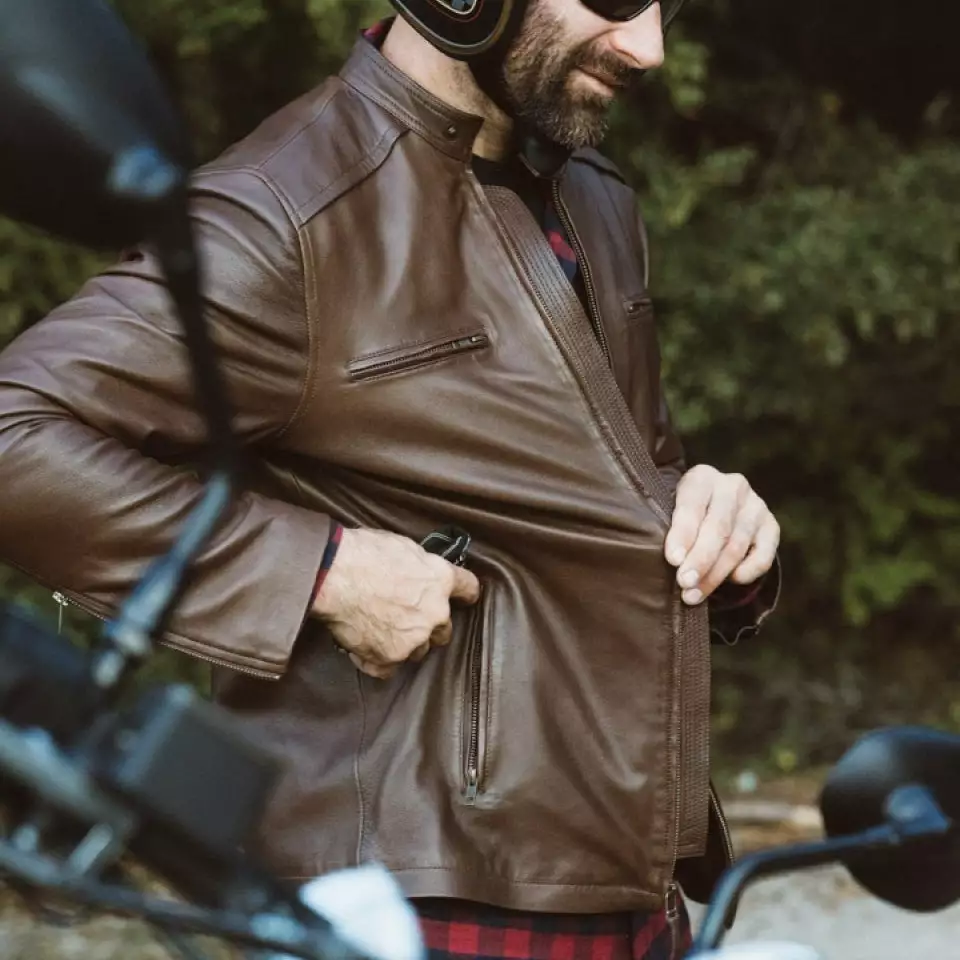 Buffalo Jackson Trading Co. Thompson Leather Moto Jacket | Brown 11 Buffalo Jackson Trading Co. Thompson Leather Moto Jacket | Brown