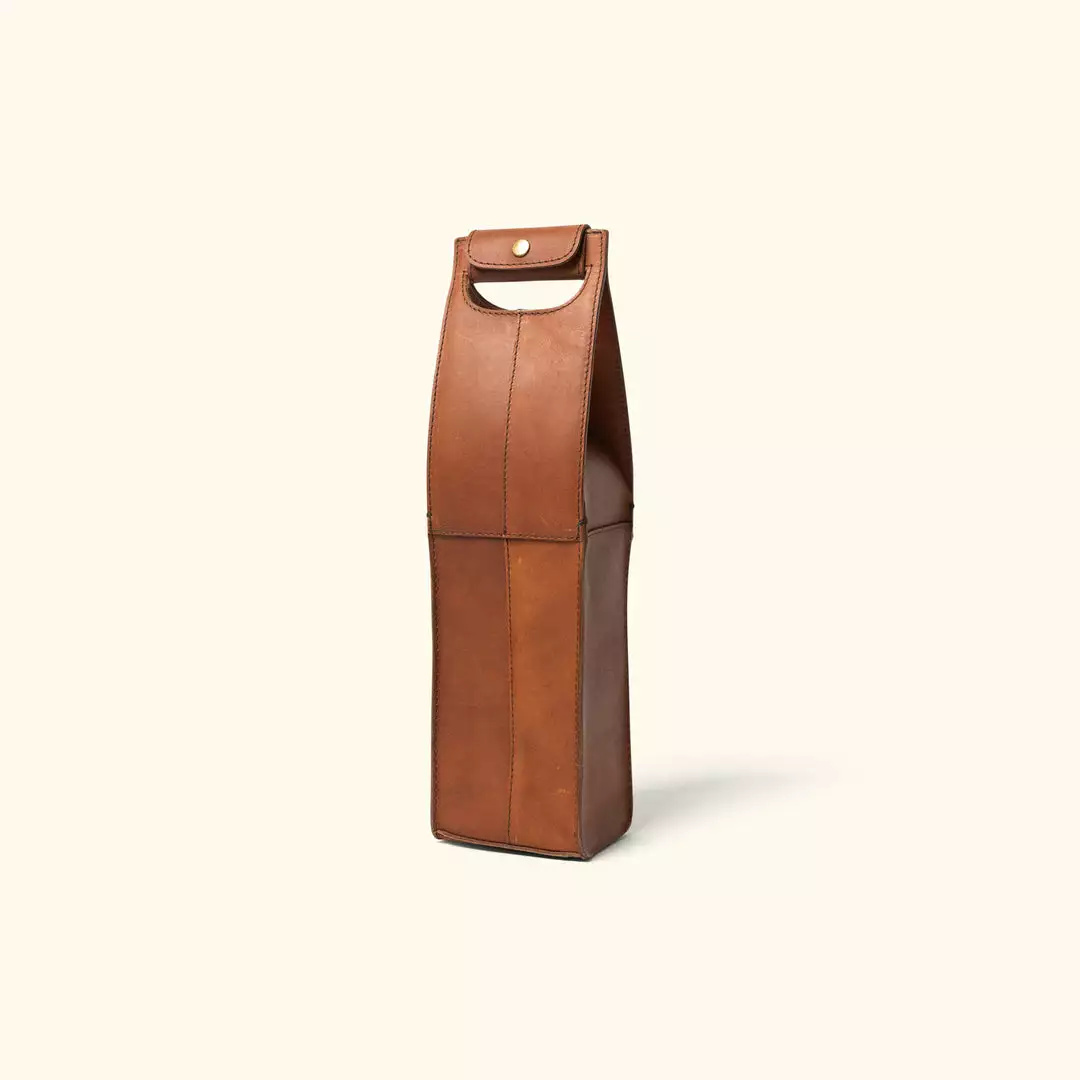 Buffalo Jackson Trading Co. Denver Leather Wine Tote - Single | Autumn Brown 4 Buffalo Jackson Trading Co. Denver Leather Wine Tote - Single | Autumn Brown