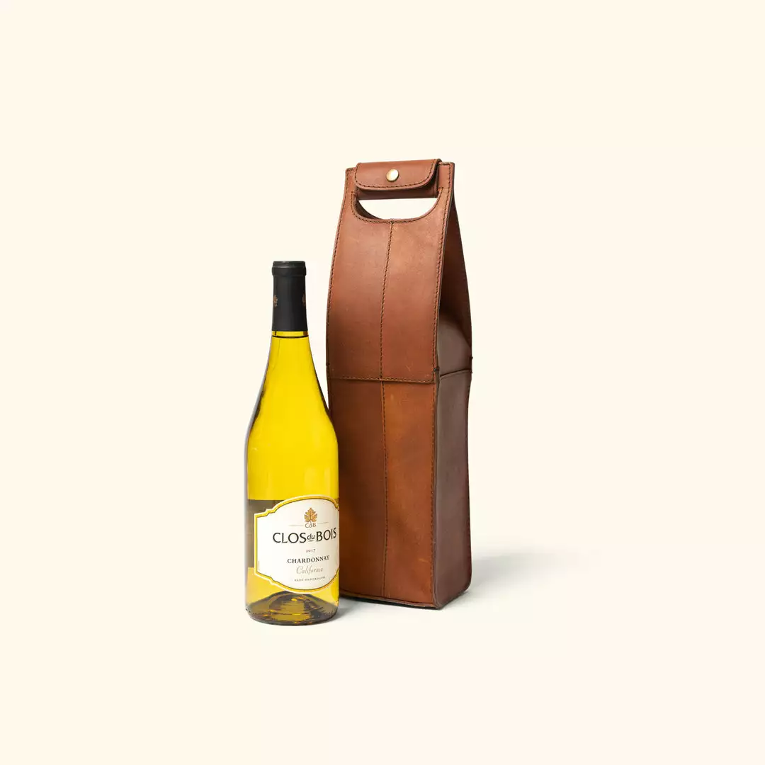 Buffalo Jackson Trading Co. Denver Leather Wine Tote - Single | Autumn Brown 5 Buffalo Jackson Trading Co. Denver Leather Wine Tote - Single | Autumn Brown