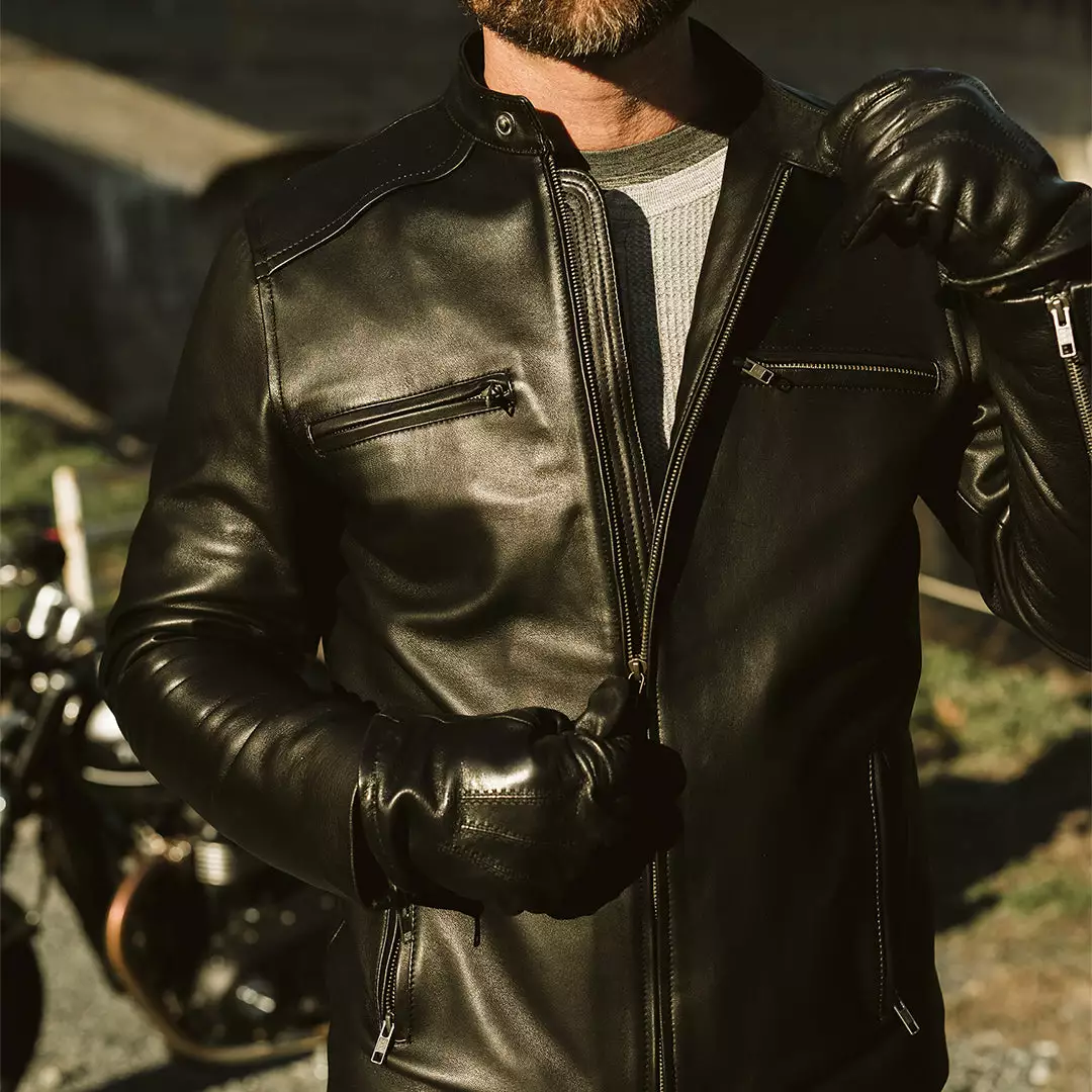 Buffalo Jackson Trading Co. Leather Jackets Thompson Leather Moto Jacket | Black 10 Buffalo Jackson Trading Co. Leather Jackets Thompson Leather Moto Jacket | Black