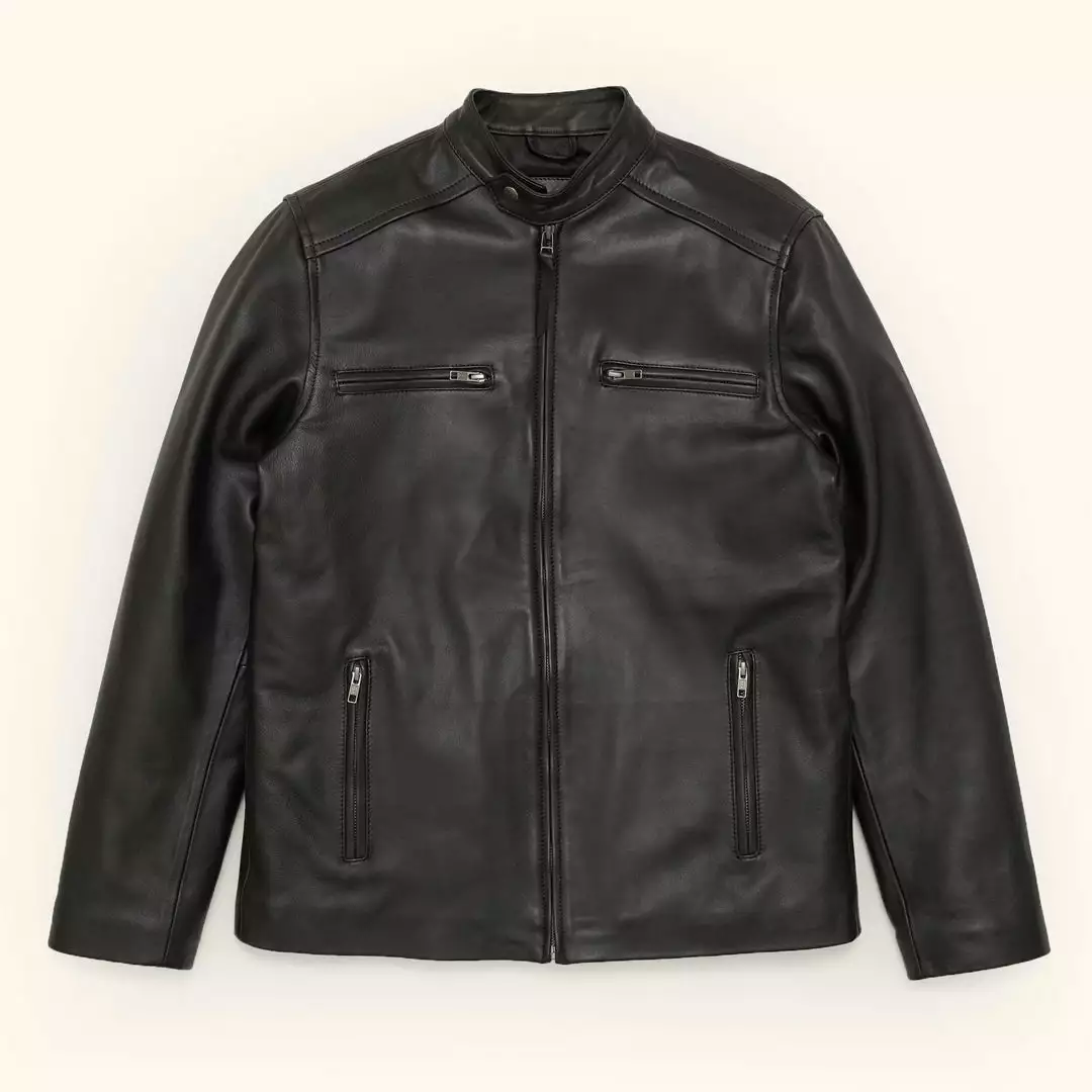 Buffalo Jackson Trading Co. Leather Jackets Thompson Leather Moto Jacket | Black 7 Buffalo Jackson Trading Co. Leather Jackets Thompson Leather Moto Jacket | Black