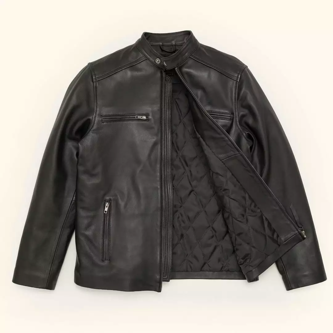 Buffalo Jackson Trading Co. Leather Jackets Thompson Leather Moto Jacket | Black 8 Buffalo Jackson Trading Co. Leather Jackets Thompson Leather Moto Jacket | Black