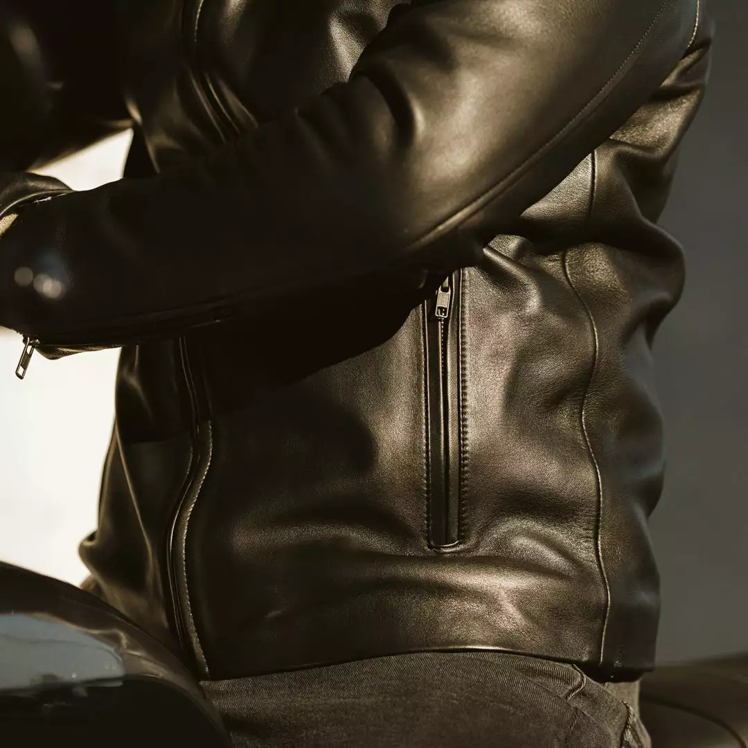 Buffalo Jackson Trading Co. Leather Jackets Thompson Leather Moto Jacket | Black 17 Buffalo Jackson Trading Co. Leather Jackets Thompson Leather Moto Jacket | Black