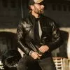 Buffalo Jackson Trading Co. Leather Jackets Thompson Leather Moto Jacket | Black 2 Buffalo Jackson Trading Co. Leather Jackets Thompson Leather Moto Jacket | Black