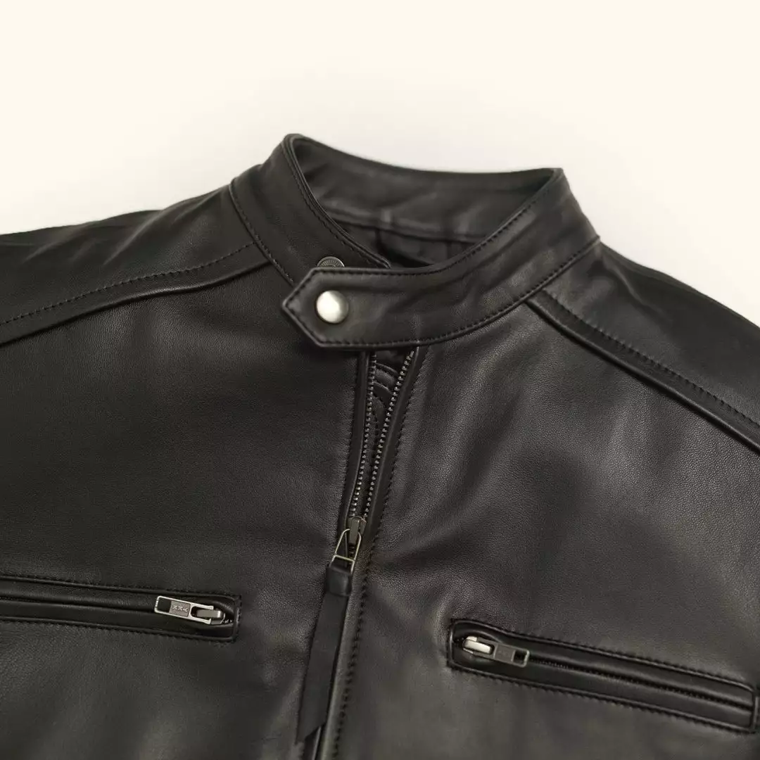 Buffalo Jackson Trading Co. Leather Jackets Thompson Leather Moto Jacket | Black 11 Buffalo Jackson Trading Co. Leather Jackets Thompson Leather Moto Jacket | Black