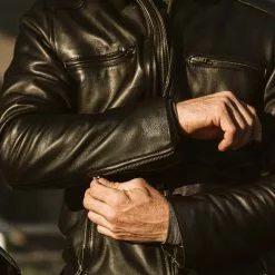 Buffalo Jackson Trading Co. Leather Jackets Thompson Leather Moto Jacket | Black 33 Buffalo Jackson Trading Co. Leather Jackets Thompson Leather Moto Jacket | Black
