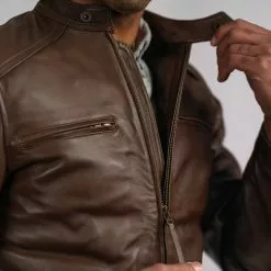 Buffalo Jackson Trading Co. Thompson Leather Moto Jacket | Brown 20 Buffalo Jackson Trading Co. Thompson Leather Moto Jacket | Brown