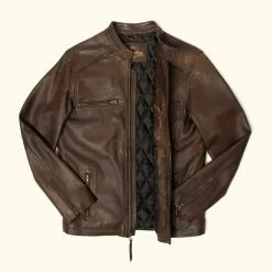 Buffalo Jackson Trading Co. Thompson Leather Moto Jacket | Brown 21 Buffalo Jackson Trading Co. Thompson Leather Moto Jacket | Brown