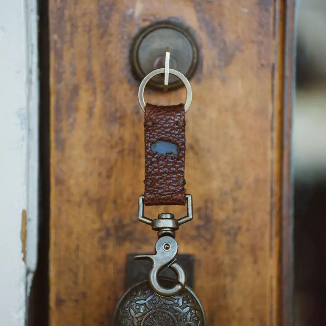 Buffalo Jackson Trading Co. Ryder Reserve Bison Leather Key Strap 4 Buffalo Jackson Trading Co. Ryder Reserve Bison Leather Key Strap