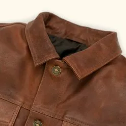 Buffalo Jackson Trading Co. Leather Jackets Driggs Leather Jacket | Cognac Brown