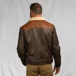 Buffalo Jackson Trading Co. Jackson Leather Sherpa Jacket | Tan & Brown Leather Jackets 15 Buffalo Jackson Trading Co. Jackson Leather Sherpa Jacket | Tan & Brown Leather Jackets