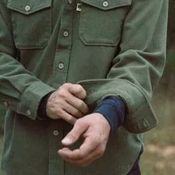 Buffalo Jackson Trading Co. Gunner Cotton Twill Shirt Jac | Sage Brush Green Apparel