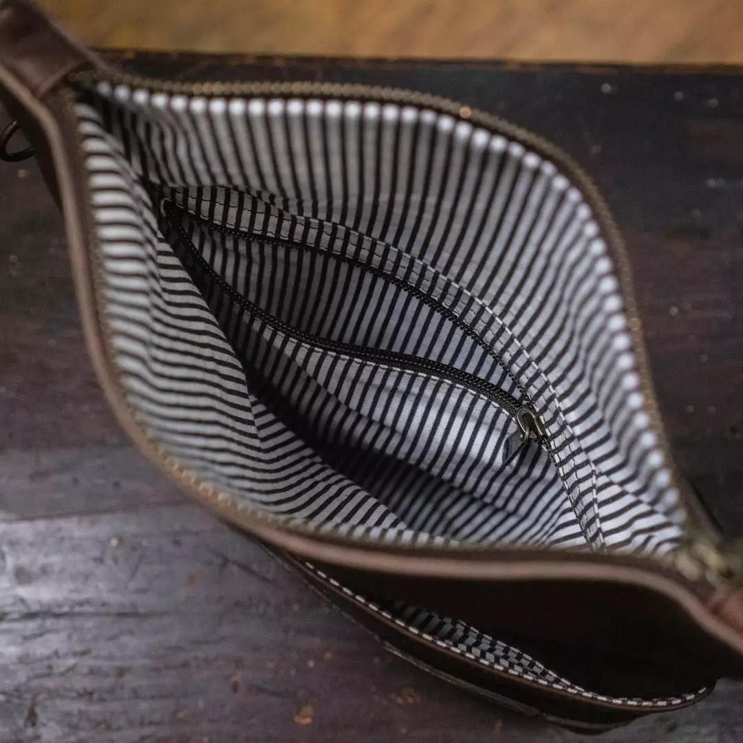 Buffalo Jackson Trading Co. Madison Leather Crossbody Foldover Clutch | Dark Hazelnut 7 Buffalo Jackson Trading Co. Madison Leather Crossbody Foldover Clutch | Dark Hazelnut