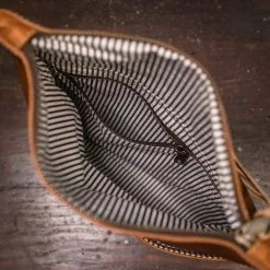 Buffalo Jackson Trading Co. Madison Leather Crossbody Foldover Clutch | Saddle Tan