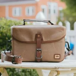 Buffalo Jackson Trading Co. Dakota Waxed Canvas Camera Bag | Field Khaki W/ Chestnut Brown Leather Outlet 23 Buffalo Jackson Trading Co. Dakota Waxed Canvas Camera Bag | Field Khaki W/ Chestnut Brown Leather Outlet