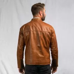 Buffalo Jackson Trading Co. Thompson Leather Moto Jacket | Whiskey Tan 25 Buffalo Jackson Trading Co. Thompson Leather Moto Jacket | Whiskey Tan