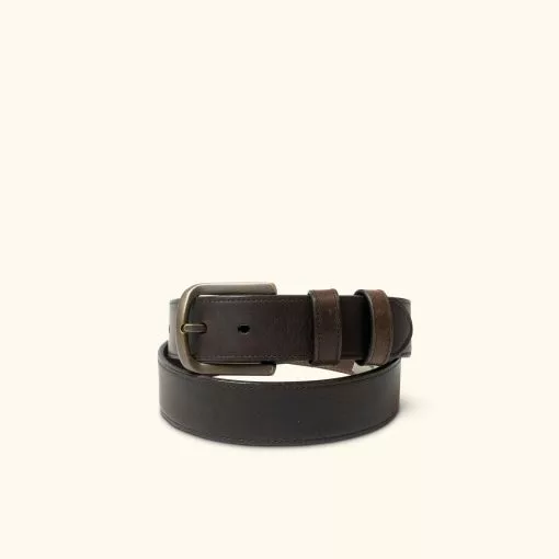 Lejon Leather Belts Vintage Bison Noah Belt | Dark Chocolate Brown 4 Lejon Leather Belts Vintage Bison Noah Belt | Dark Chocolate Brown