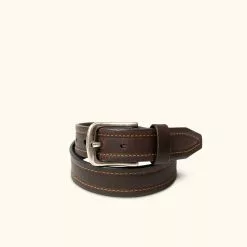 Buffalo Jackson Elegant Store 45 Lejon Leather Belts Vintage Bison Austin Belt | Saddle