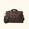 Buffalo Jackson Trading Co. Walker Leather Briefcase Bag | Vintage Oak Leather Briefcases