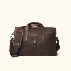 Buffalo Jackson Trading Co. Walker Leather Briefcase Bag | Vintage Oak Leather Briefcases