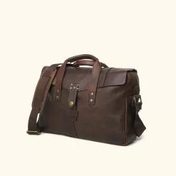 Buffalo Jackson Trading Co. Walker Leather Briefcase Bag | Vintage Oak Leather Briefcases