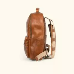 Buffalo Jackson Trading Co. Walker Leather Backpack | Rustic Tan Leather Travel Bags