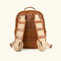 Buffalo Jackson Trading Co. Walker Leather Backpack | Rustic Tan Leather Travel Bags