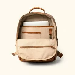 Buffalo Jackson Trading Co. Walker Leather Backpack | Rustic Tan Leather Travel Bags