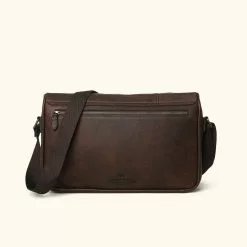 Buffalo Jackson Trading Co. Walker Leather Messenger Bag | Vintage Oak Leather Messenger Bags