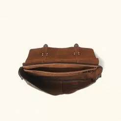 Buffalo Jackson Trading Co. Walker Leather Messenger Bag | Vintage Oak Leather Messenger Bags