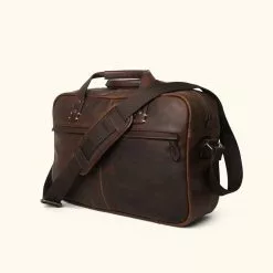 Buffalo Jackson Trading Co. Walker Leather Pilot Bag | Vintage Oak