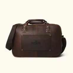 Buffalo Jackson Trading Co. Walker Leather Pilot Bag | Vintage Oak