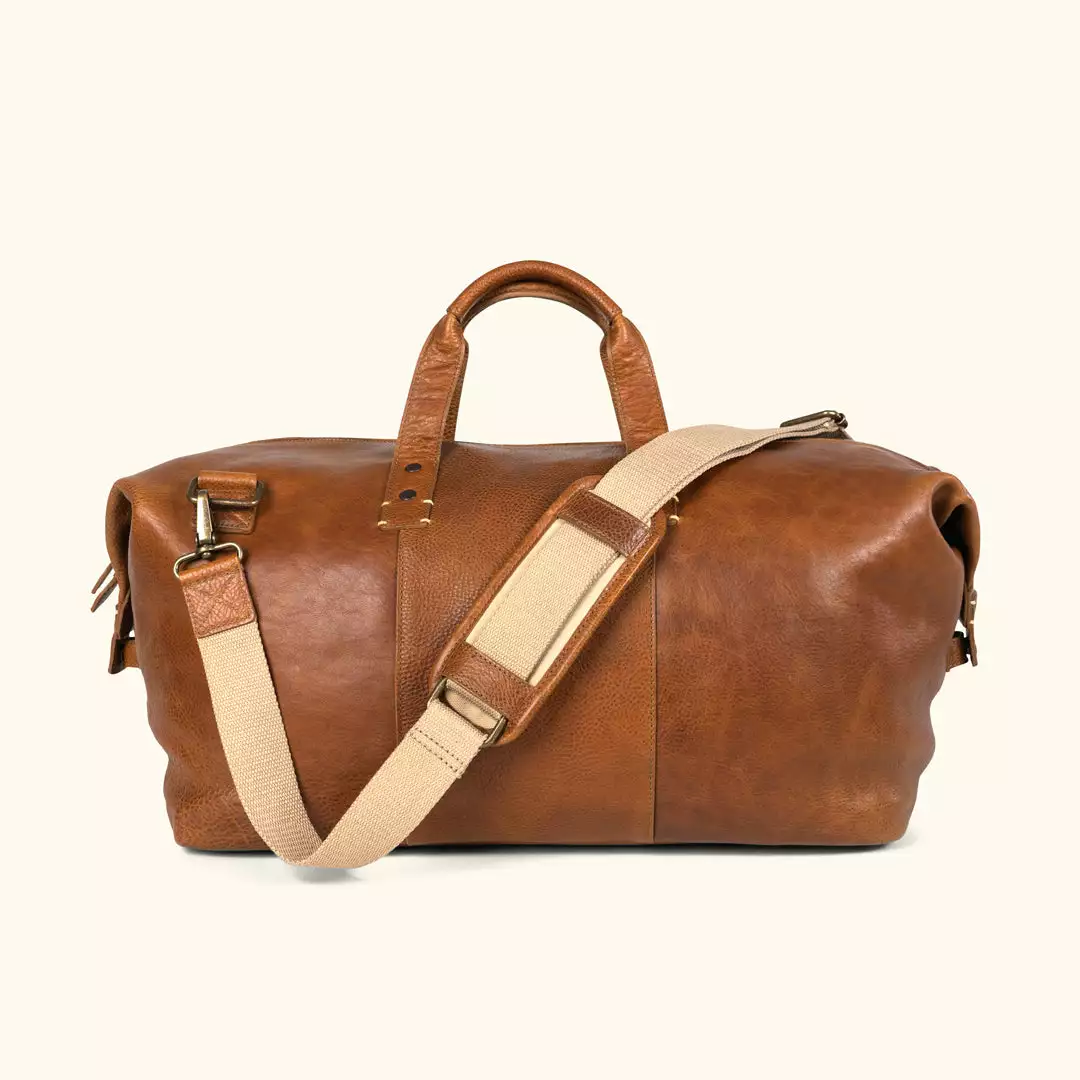 Buffalo Jackson Trading Co. Walker Leather Weekend Bag | Rustic Tan 3 Buffalo Jackson Trading Co. Walker Leather Weekend Bag | Rustic Tan